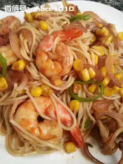 Make Seafood noodles step 8