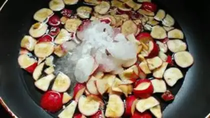 Make A mountain cake step 1