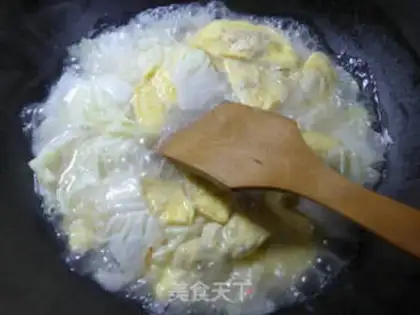Make Soy poached omelet step 4