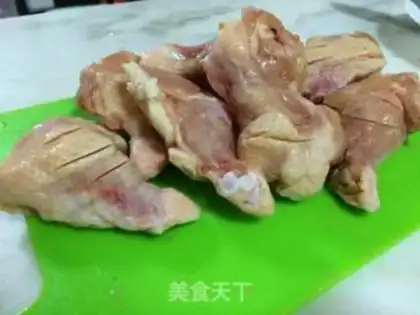 Make Chicken with corn step 1