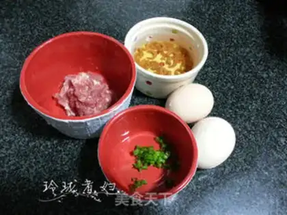 Make Meat, shrimp, eggs step 0