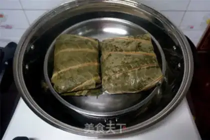 Make Haffle rice chicken step 7