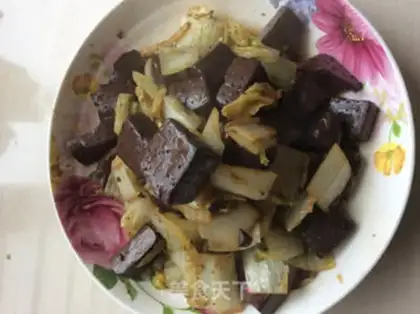 Make The cabbage makes pork blood step 6