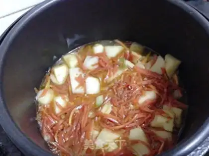 Make Potato carrot rice step 7