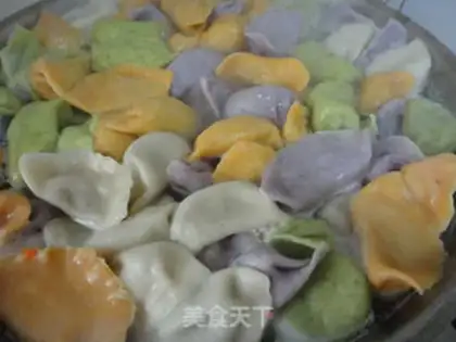 Make The colored dumplings of the winter step 5