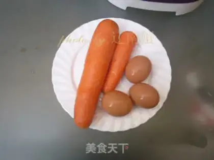 Make Carrot egg buns step 1