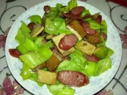 Make Sausage tea and hot pepper step 4