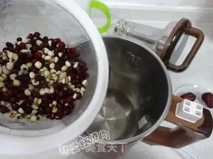 Make Red bean rice soy step 1