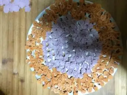 Make Carrot butterflies step 5