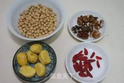 Make Chestnut walnut soy sauce step 0