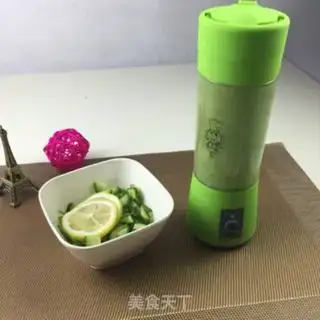 Make cucumber lemon honey juice step 3