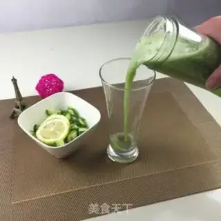 Make cucumber lemon honey juice step 4
