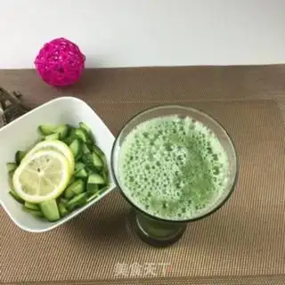 Make cucumber lemon honey juice step 7
