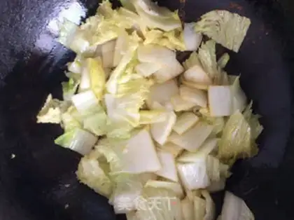 Make The cabbage makes pork blood step 4