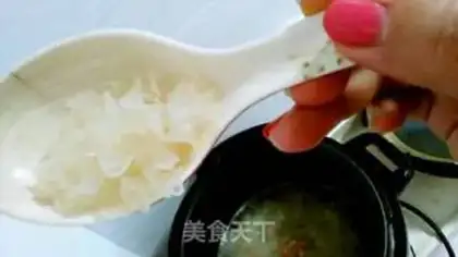 Make Ice cream, silver ear step 2