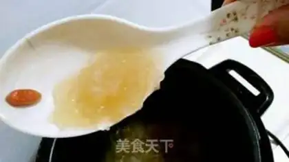 Make Ice cream, silver ear step 3