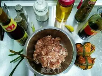 Make Crab powdered omelet step 0