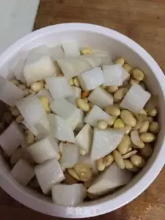 Make Radish beans step 1