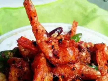Make Garlic bean shrimp step 12