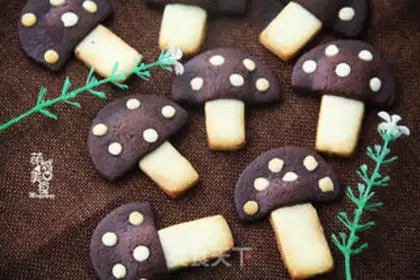 Make Little mushroom cookies step 6