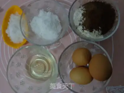 Make Coco sponge cake step 0