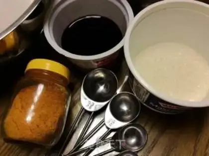 Make Blueberry orange yang cake step 1