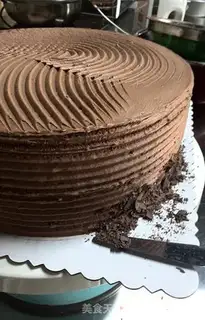 Make Chocolate cream cake step 19