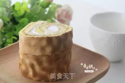 Make Tiger cake roll step 16