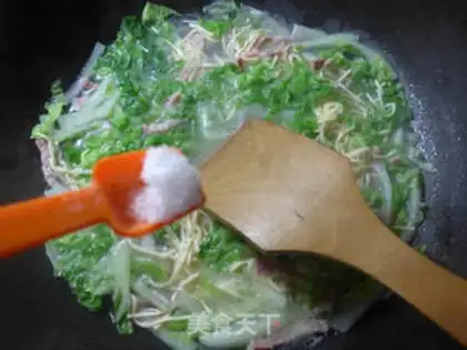 Make Salted cabbage for dry silk step 5