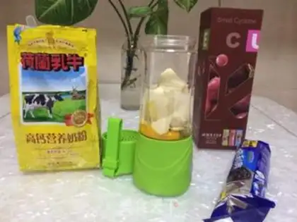 Make Banana egg milk step 2