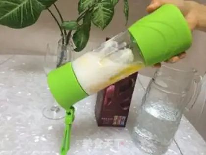 Make Banana egg milk step 4