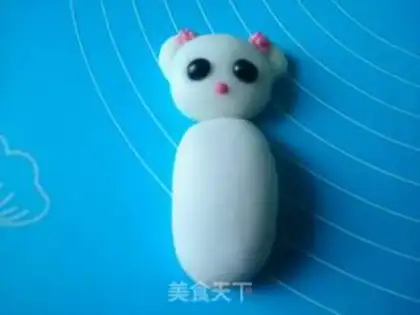 Make Bear rolls sugar cake step 12
