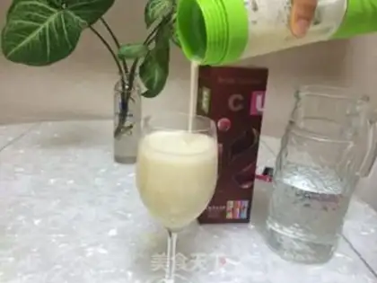 Make Banana egg milk step 6
