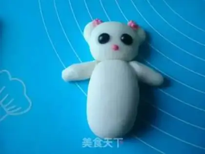 Make Bear rolls sugar cake step 13