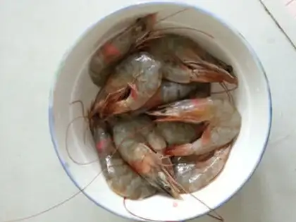 Make Flaming shrimp step 0
