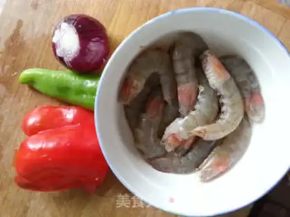 Make Flaming shrimp step 1