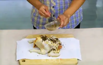 Make Secret vanilla beer roast chicken step 4