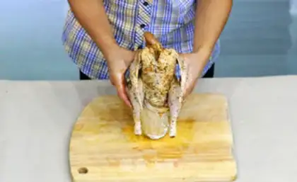 Make Secret vanilla beer roast chicken step 6