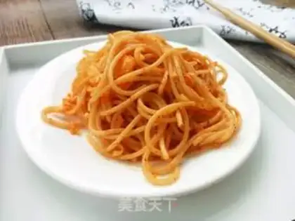 Make Eggs fried pasta step 7