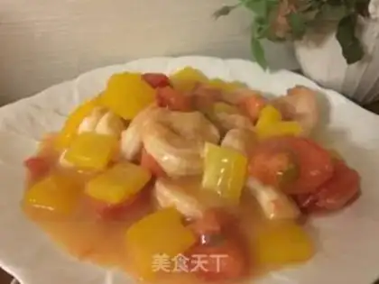 Make Shrimp fried tomatoes step 13
