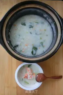 Make Shrimp congee step 16