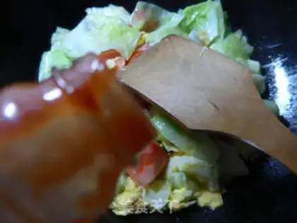 Make Tomato eggs and cabbage step 8