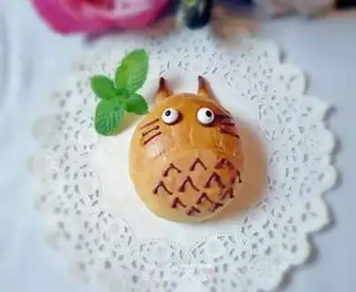 Make Dragon cat bread step 11