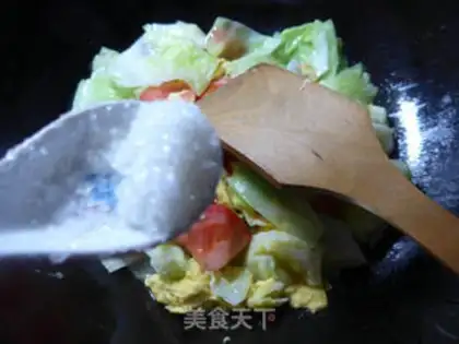 Make Tomato eggs and cabbage step 9