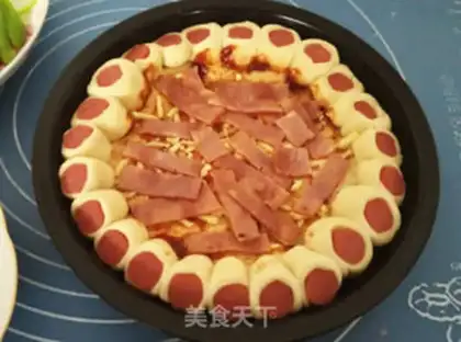 Make The bacon pizza step 20