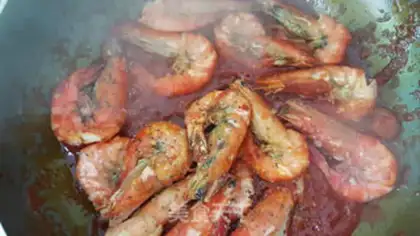 Make Eggplant shrimp step 3