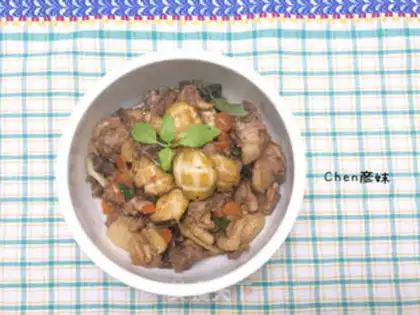 Make Fresh abalone chicken step 7