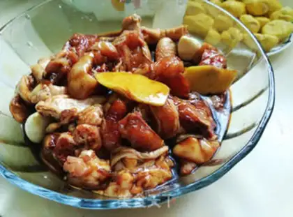 Make Chestnut chicken step 1