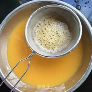 Make Flower clams steam eggs step 4