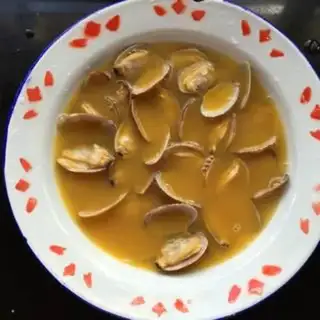 Make Flower clams steam eggs step 5